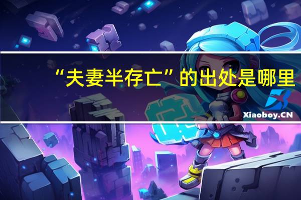 “夫妻半存亡”的出处是哪里