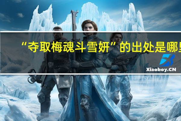 “夺取梅魂斗雪妍”的出处是哪里