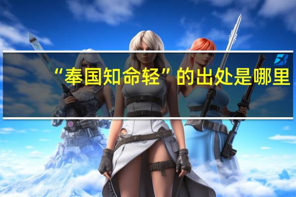 “奉国知命轻”的出处是哪里