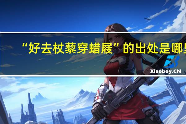 “好去杖藜穿蜡屐”的出处是哪里