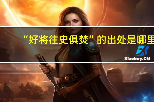 “好将往史俱焚”的出处是哪里
