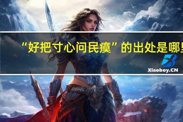 “好把寸心问民瘼”的出处是哪里