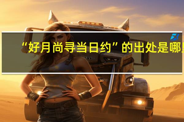 “好月尚寻当日约”的出处是哪里