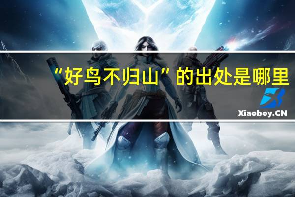 “好鸟不归山”的出处是哪里