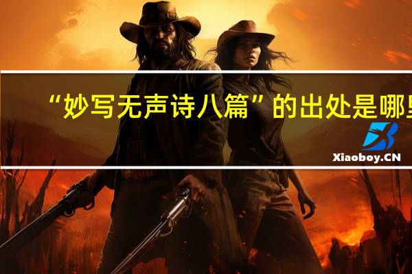 “妙写无声诗八篇”的出处是哪里