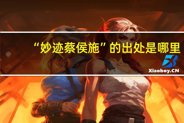 “妙迹蔡侯施”的出处是哪里
