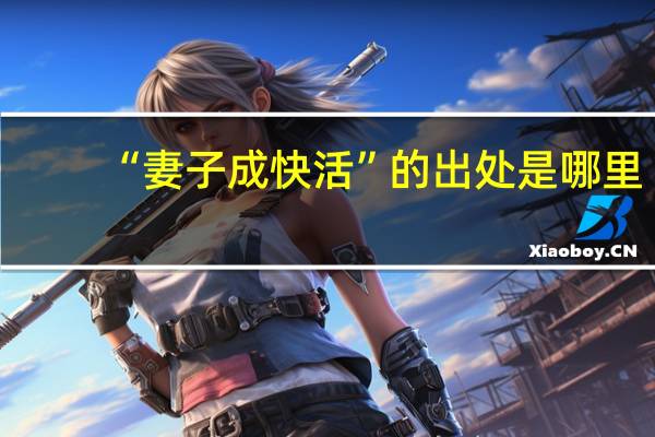 “妻子成快活”的出处是哪里