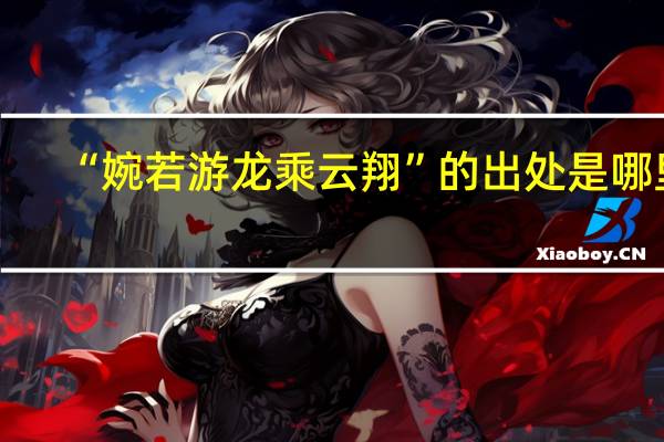 “婉若游龙乘云翔”的出处是哪里