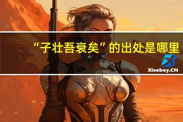 “子壮吾衰矣”的出处是哪里