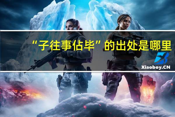 “子往事佔毕”的出处是哪里