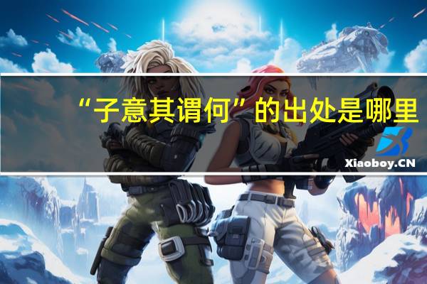 “子意其谓何”的出处是哪里
