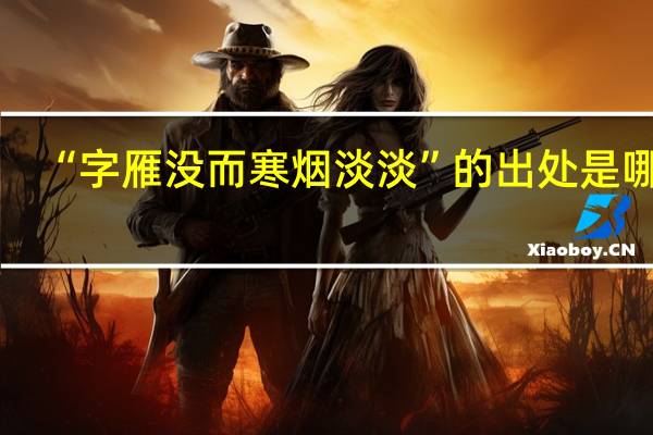 “字雁没而寒烟淡淡”的出处是哪里