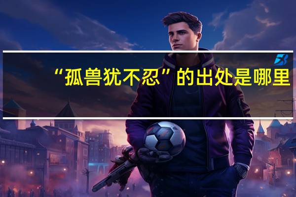 “孤兽犹不忍”的出处是哪里