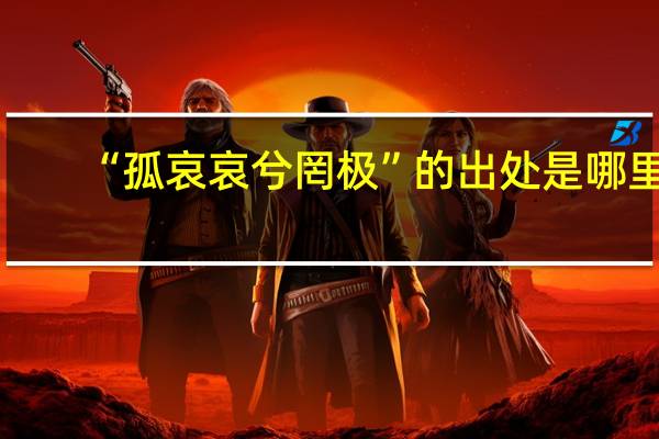 “孤哀哀兮罔极”的出处是哪里