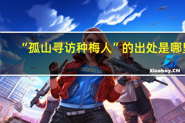 “孤山寻访种梅人”的出处是哪里