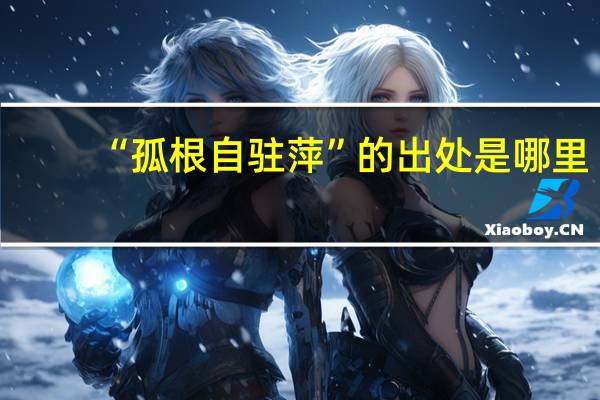 “孤根自驻萍”的出处是哪里