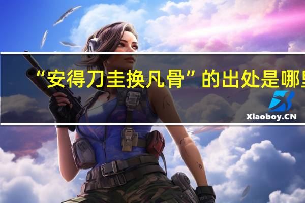 “安得刀圭换凡骨”的出处是哪里
