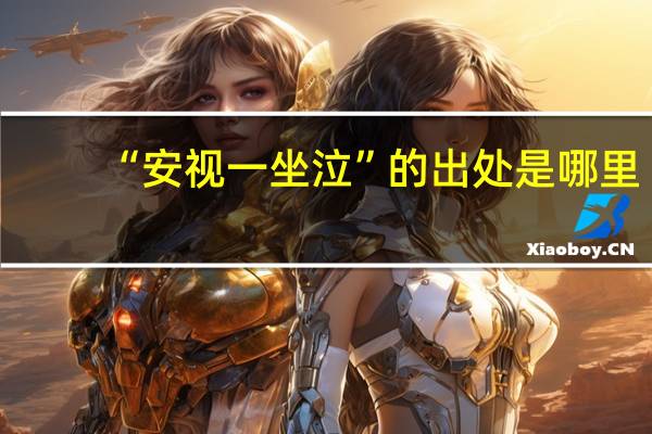 “安视一坐泣”的出处是哪里