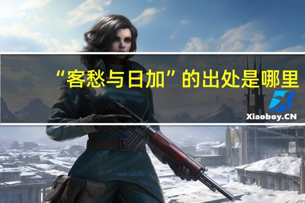 “客愁与日加”的出处是哪里