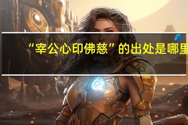 “宰公心印佛慈”的出处是哪里