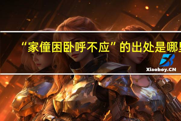 “家僮困卧呼不应”的出处是哪里