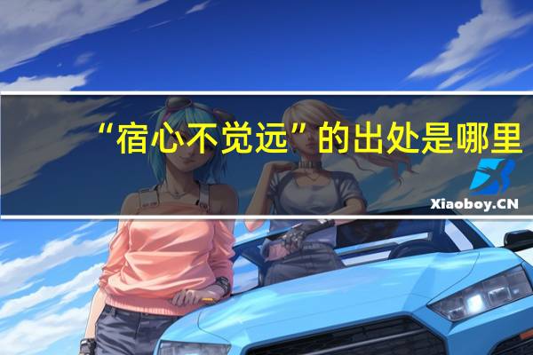 “宿心不觉远”的出处是哪里