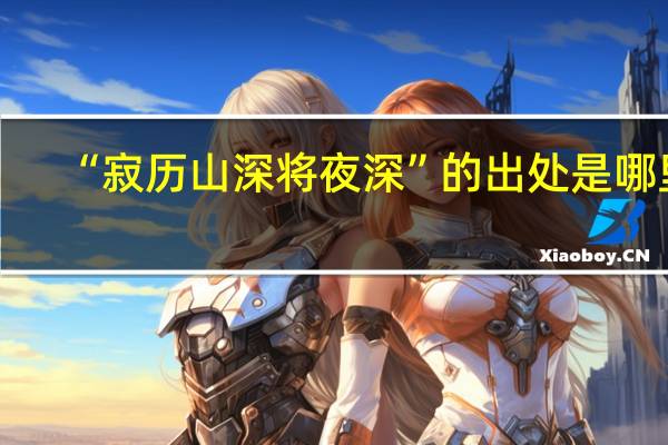 “寂历山深将夜深”的出处是哪里