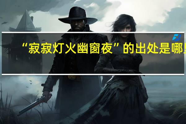 “寂寂灯火幽窗夜”的出处是哪里