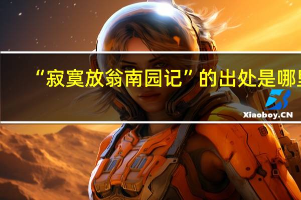 “寂寞放翁南园记”的出处是哪里