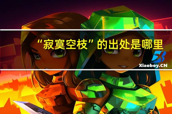 “寂寞空枝”的出处是哪里