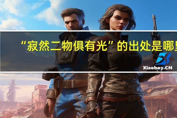 “寂然二物俱有光”的出处是哪里