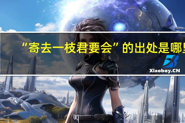 “寄去一枝君要会”的出处是哪里