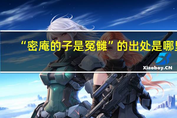 “密庵的子是冤雠”的出处是哪里