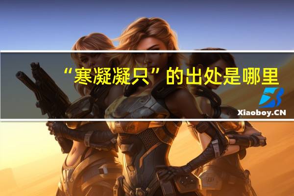 “寒凝凝只”的出处是哪里