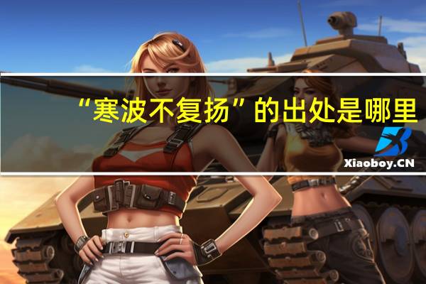 “寒波不复扬”的出处是哪里