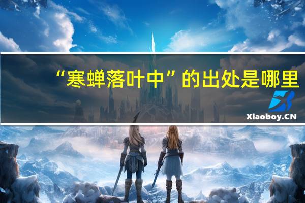 “寒蝉落叶中”的出处是哪里