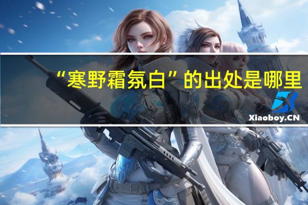 “寒野霜氛白”的出处是哪里