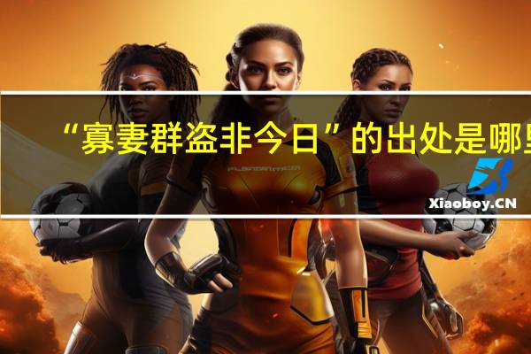 “寡妻群盗非今日”的出处是哪里
