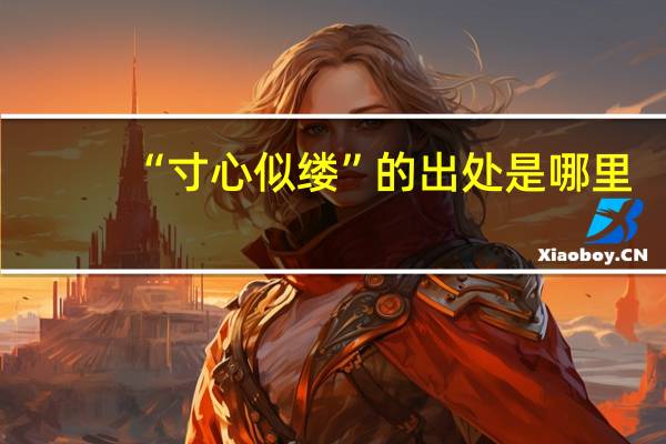 “寸心似缕”的出处是哪里