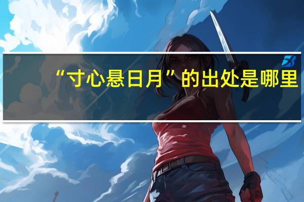 “寸心悬日月”的出处是哪里