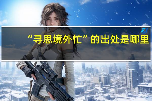 “寻思境外忙”的出处是哪里