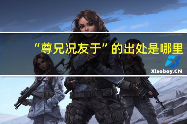 “尊兄况友于”的出处是哪里