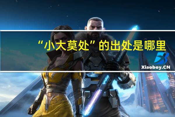“小大莫处”的出处是哪里