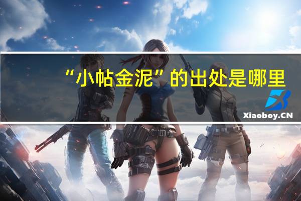 “小帖金泥”的出处是哪里