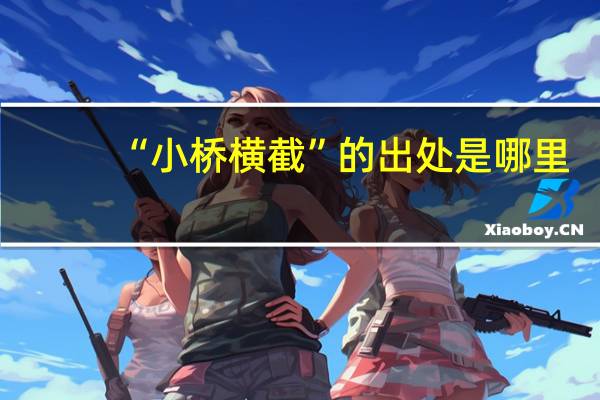 “小桥横截”的出处是哪里
