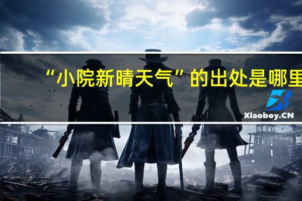 “小院新晴天气”的出处是哪里