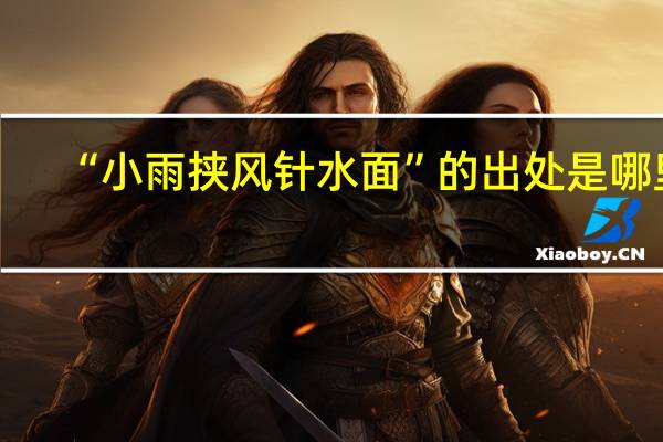 “小雨挟风针水面”的出处是哪里