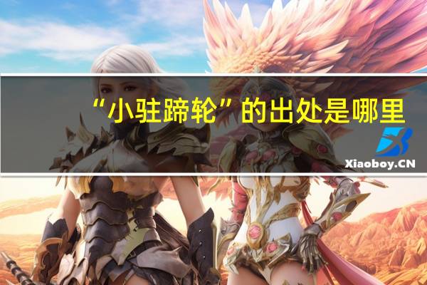 “小驻蹄轮”的出处是哪里