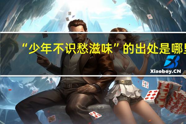 “少年不识愁滋味”的出处是哪里
