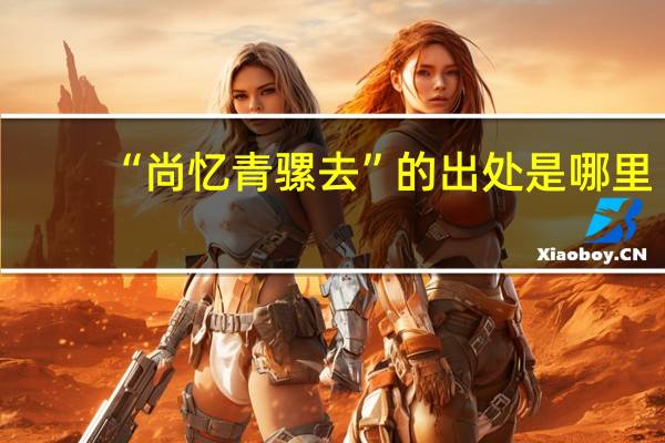 “尚忆青骡去”的出处是哪里